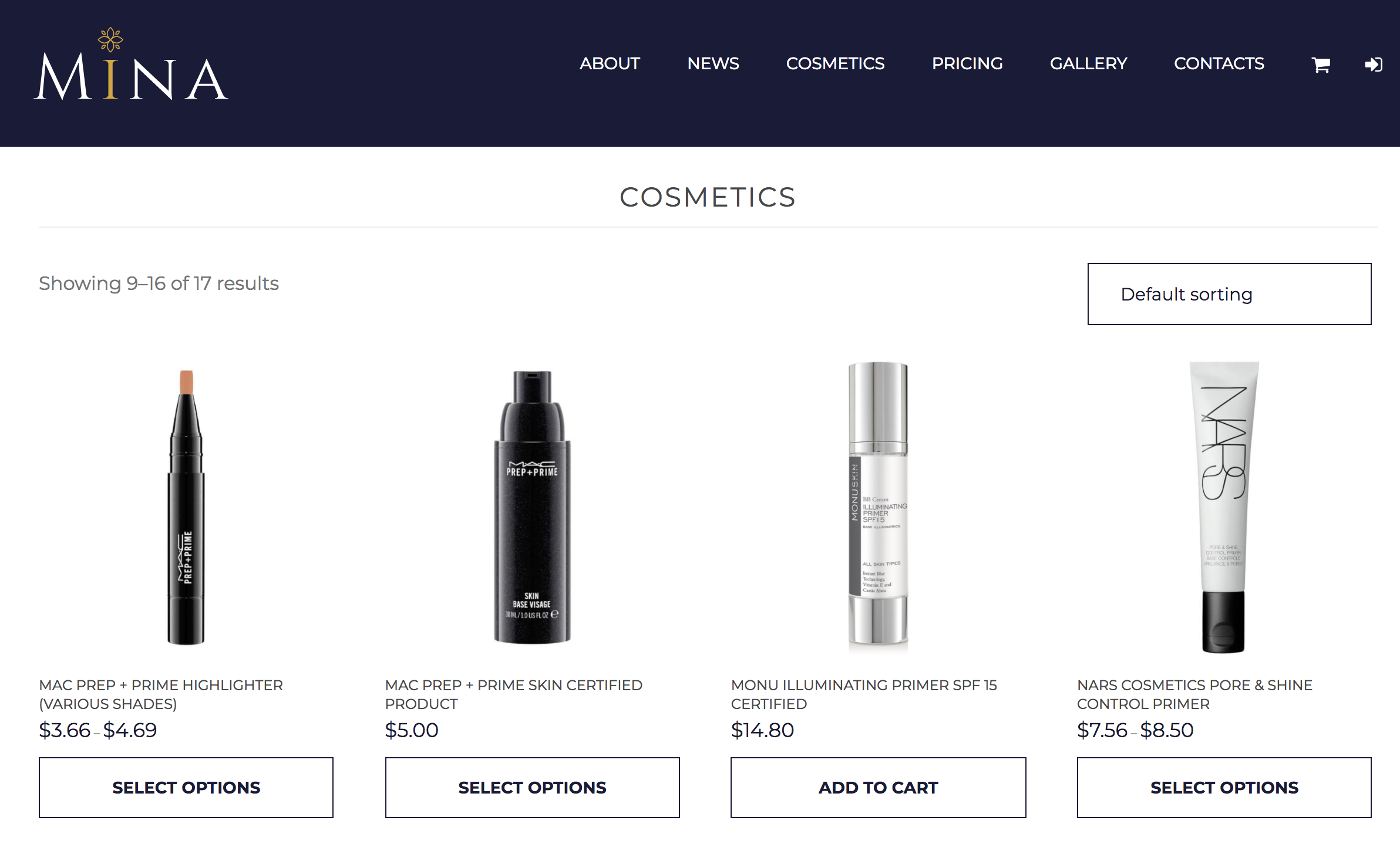 Mina - Beauty Salon Makeup Reservierung WordPress Theme Bestellsystem